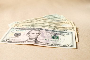 Dollar bills . Background of one  dollar bills .  Passive Income Concept - Residual Income . isolatet