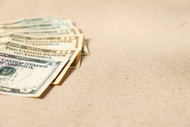 Dollar bills . Background of one  dollar bills .  Passive Income Concept - Residual Income . With space for text