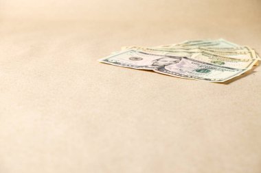 Dollar bills . Background of one  dollar bills .  Passive Income Concept - Residual Income . With space for text