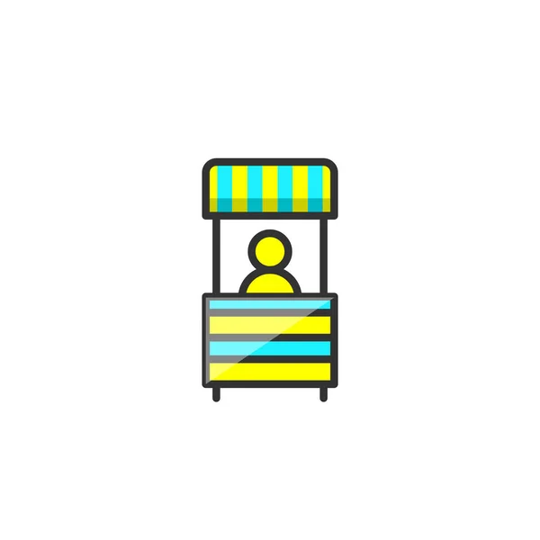 Sales Booth Icon Vector Illustration Booth Symbol Your Web Site — ストックベクタ