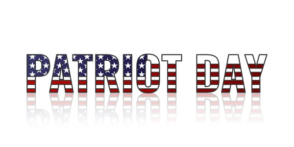 Patriot Day Poster Never Forget September Patriot Day Flag Theme — Stockvektor