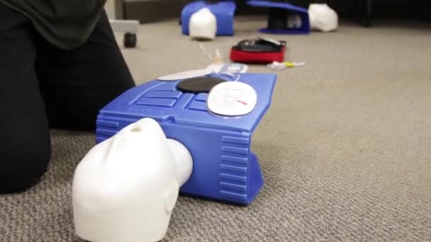 Security Guard Training Cpr First Aid Aed — Stockvideo