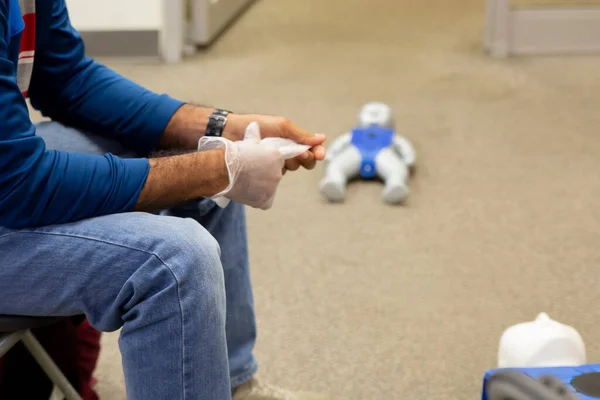 Staff training to inject an epinephrine as first aid