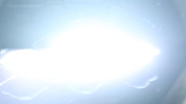 Security guard patroling at construction site at night  city