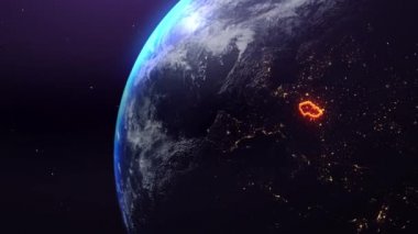 Çek Cumhuriyeti sınır çizgisi sunumlarınız için uzaydan mükemmel