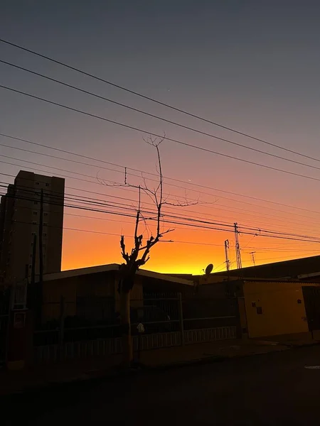 Blick Auf Einen Schönen Sonnenuntergang — Stockfoto