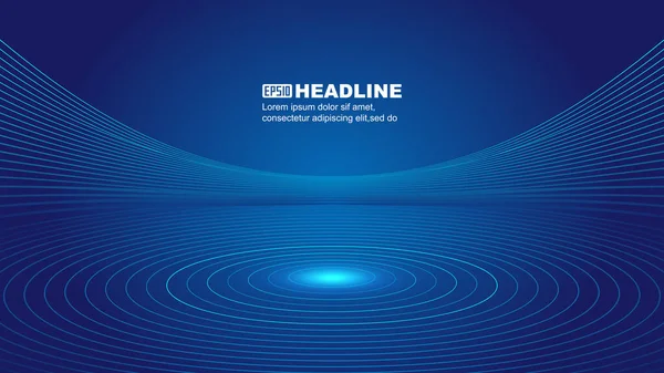 Mavi çizgi hala yaşam sergi salonu stand stand teknolojisi uzay algılama vektör arkaplanı