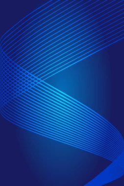 Mavi S şekli kıvrımlı güzel düz doku dokusu arkaplanı