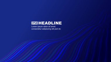 Yukarıdan aşağıya hareket eden mavi dalgalı çizgiler soyut doku arkaplanını yakınlaştırır