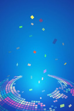 colorful abstract futuristic background with place for text