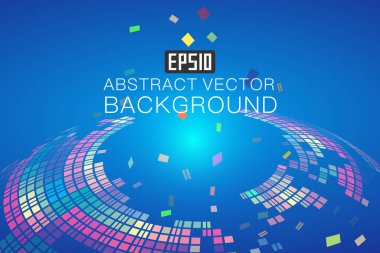 colorful abstract futuristic background with place for text