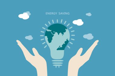 Dünya küresi, Dünya günü, vektör illüstrasyonu