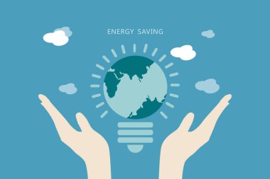 Dünya küresi, Dünya günü, vektör illüstrasyonu