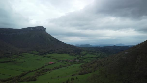 Forêt Avec Des Arbres Verts Dans Les Montagnes Nord Espagne — Video