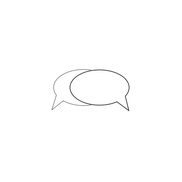 Mensagem Abstrata Carta Ícone Chat —  Vetores de Stock