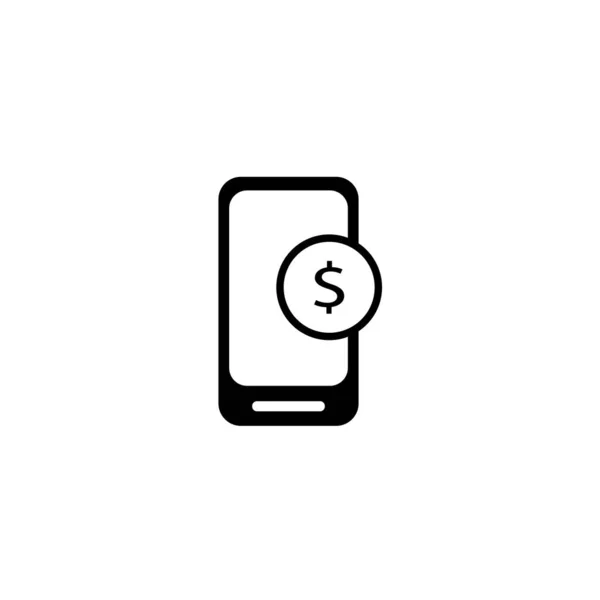 Symbol Ikony Mobilního Bankovnictví Izolovaná Vektorová Ilustrace Koncepce Znaku Ikony — Stockový vektor