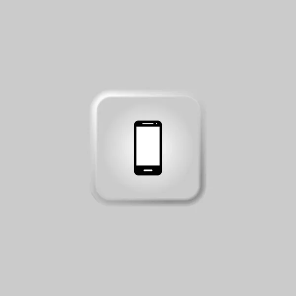 Smartphone Symbol Mit Wifi Zeichen Auf Dem Bildschirm Taste Für — Stockvektor