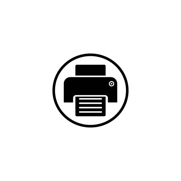 Printer Icon Trendy Glyph Style Design Vector Graphic Illustration Printer — Stock Vector