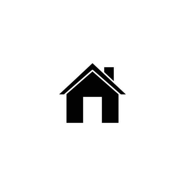 Home Icon Vector Solid Logo Pictogram Isolated White Pixel Perfect — Archivo Imágenes Vectoriales