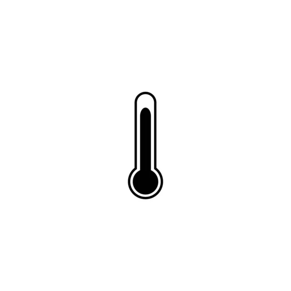 Thermometer Icon Thermometer Symbol Flat Vector Illustration — Stock Vector
