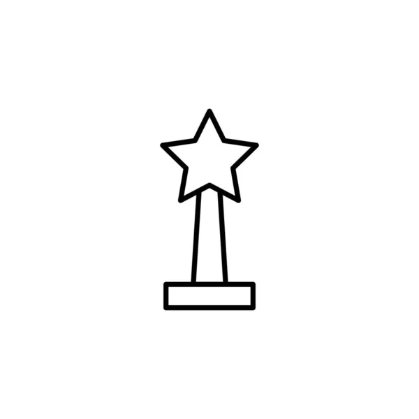 Икона Трофея Модном Плоском Стиле — стоковый вектор
