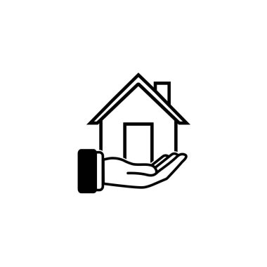 ev simgesi arka planda izole edilmiş modaya uygun düz stil. Web sitesi tasarım ev simgesi logosu, uygulama, UI için ev simgesi simgesi. ev simgesi Vektör illüstrasyonu