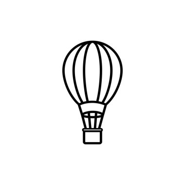 Vektör havacılık çizgisi simgesi hava balonu çizgi simgesi