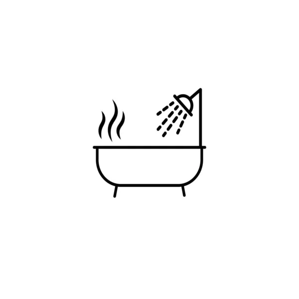 Person Bathing Icon Trendy Person Bathing Logo Concept White Background — Stock Vector