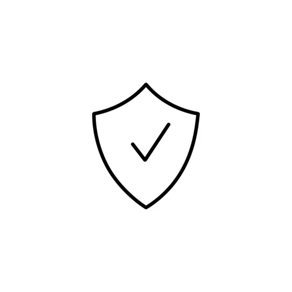 Εικόνα Ασπίδας Πρότυπο Σύμβολο Ασφαλείας Για Γραφική Και Web Design — Διανυσματικό Αρχείο