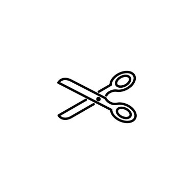 Web, mobil ve bilgi grafikleri için makas satır simgesi. Beyaz arka planda yalıtılmış vektör koyu gri simgesi.