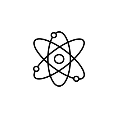 Kuantum Bilgisayar Satırı Simgesi. Web ve Mobil için Kuantum Simgesi Resmetme Şablonu