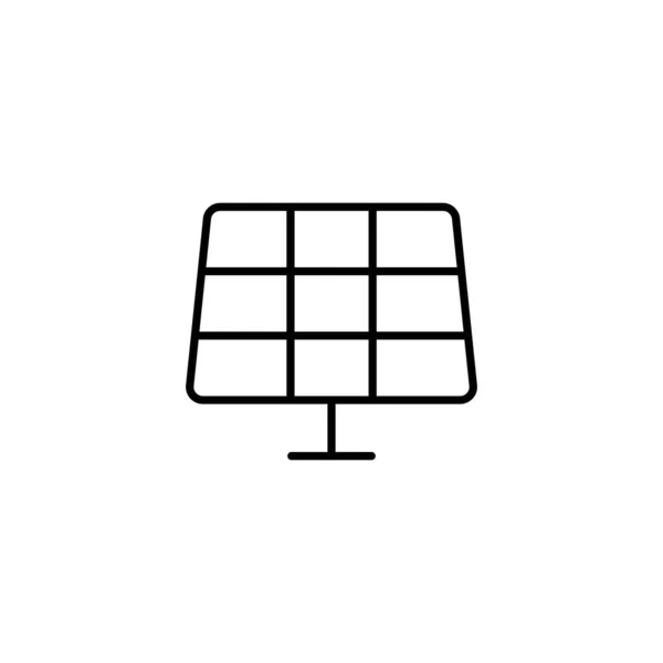 Значок Сонячної Батареї Елемент Піктограми Технологій Назвою Мобільних Концепцій Веб — стоковий вектор
