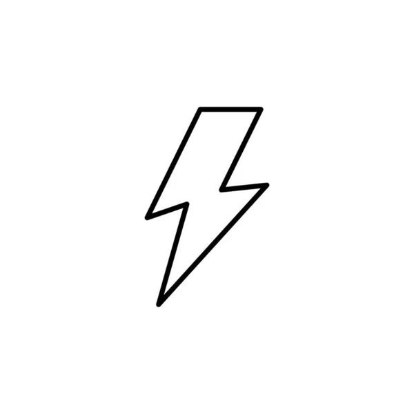 Lightning Icon Vector Electric Icon Vector Power Icon Energy Sign — Stock Vector