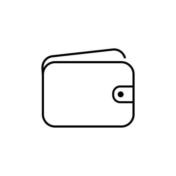 Modèle Logo Illustration Vectorielle Portefeuille Pour Nombreux Usages Isolé Sur — Image vectorielle