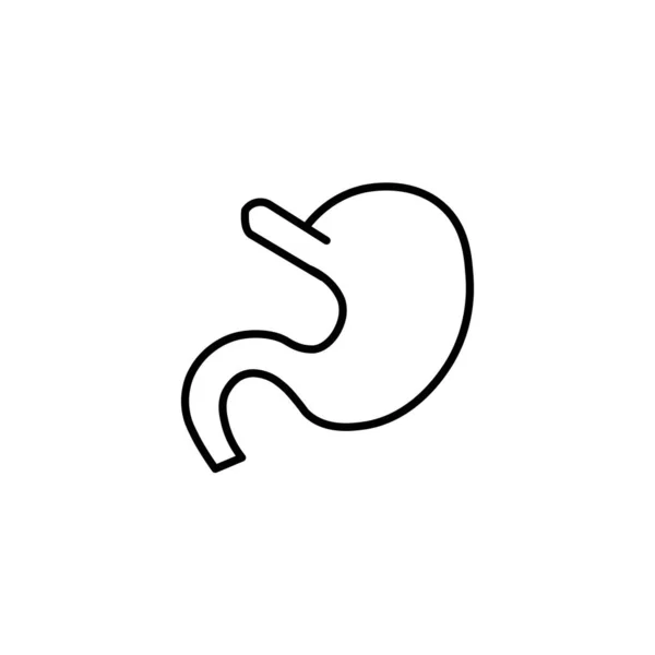 Ikona Čáry Žaludku Vysoce Kvalitní Černé Obrysové Logo Pro Design — Stockový vektor