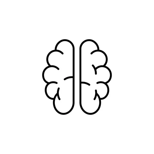 Icono Del Cerebro Plantilla Color Editable Símbolo Cerebral Signo Vectorial — Archivo Imágenes Vectoriales