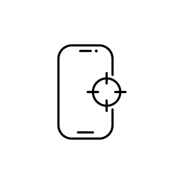 Seo Telefonleitung Symbol Smartphone Targeting Zeichen Verkehrsleitsymbol Qualitäts Design Element — Stockvektor