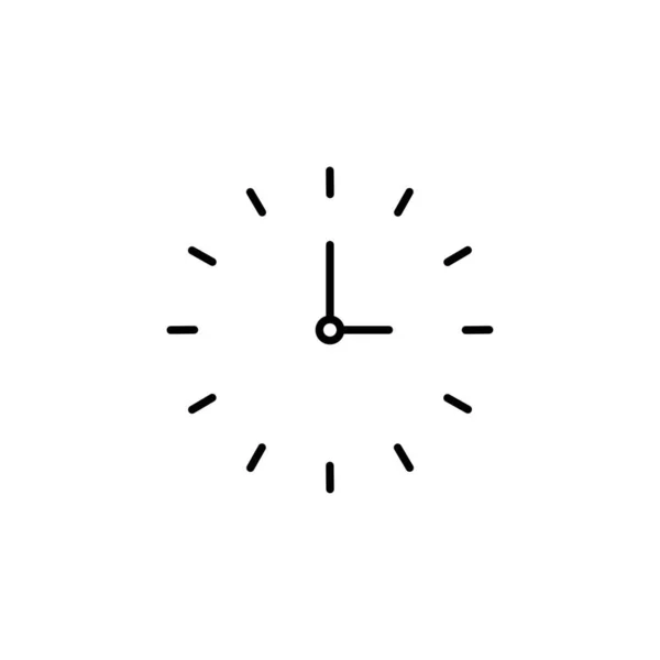 트렌디 스타일의 아이콘은 배경에 분리되어 사이트 디자인 Clock 아이콘 Clock — 스톡 벡터