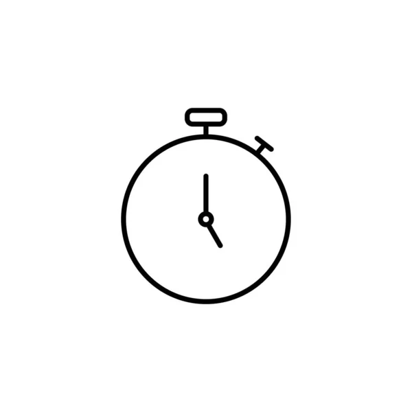 Stopwatch Vector Icoon Symbool Line Art Style Voor Design Presentatie — Stockvector