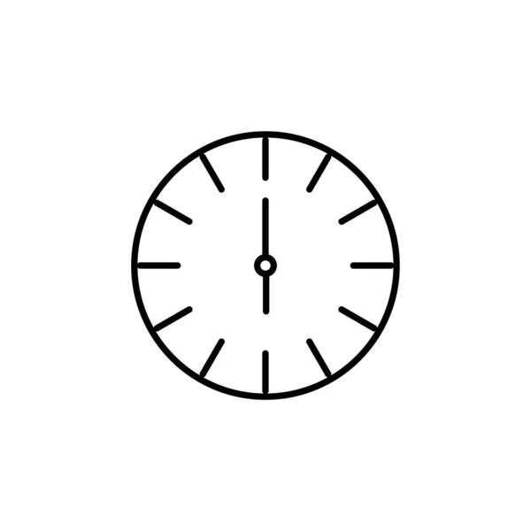 Ikona Zegara Lub Logo Pojedynczy Symbol Znaku Wektor Ilustracja Wysokiej — Wektor stockowy