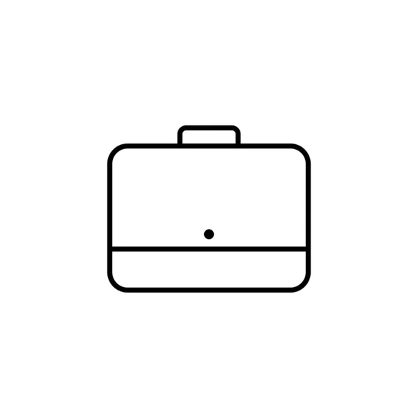 Briefcase Icon Vector Illustration Flat Design Style Vector Briefcase Icon — Stock Vector