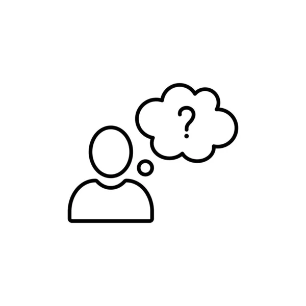 Benutzersilhouette Mit Fragezeichen Vektor Symbol Faq Fragezeichen Personenkonto Profilsymbol Kontohilfe — Stockvektor