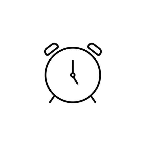 Alarm Icon Isolated Icon Clock Alarm Icon Line Style Premium — Archivo Imágenes Vectoriales