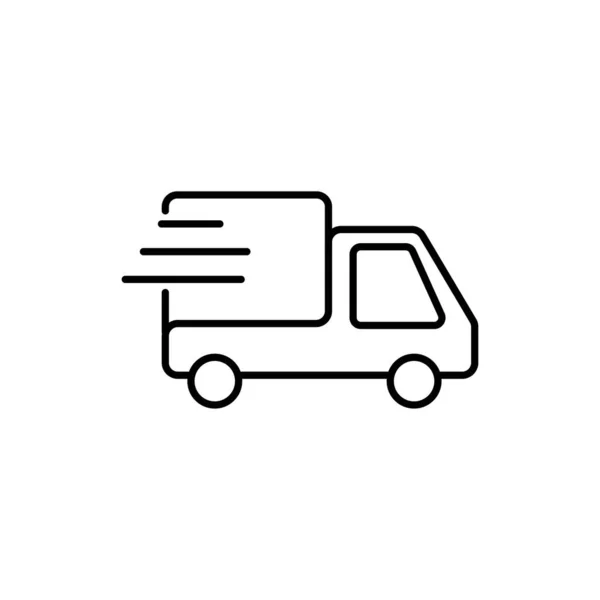 Icône Voiture Service Livraison Signe Livraison Vecteur Eps10 Camion Livraison — Image vectorielle
