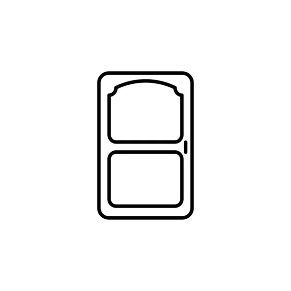 Door Flat Icon Single High Quality Outline Symbol Web Design — ストックベクタ