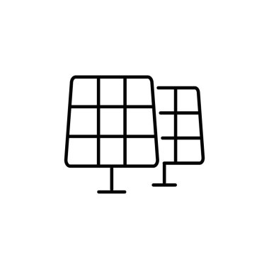 Beyaz arkaplan vektör illüstrasyon tasarımı üzerine güneş paneli