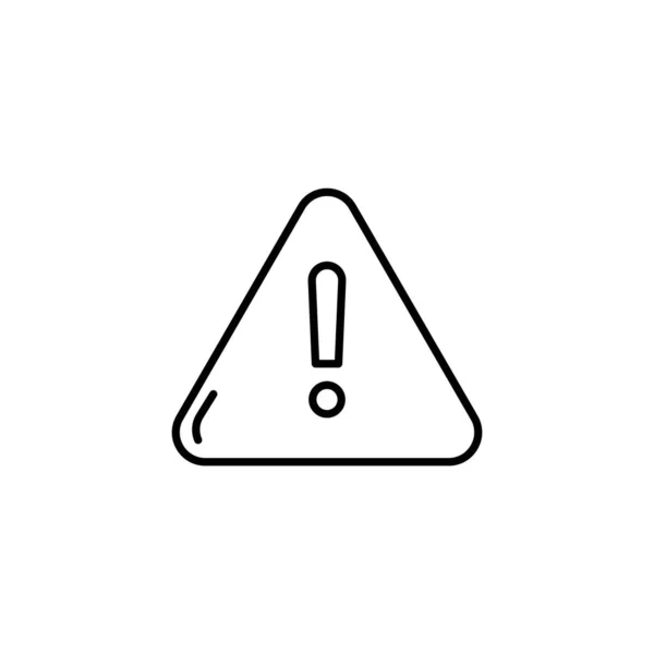 Warnvektorsymbol Aufmerksamkeitssymbol Einfaches Flaches Design Für Web Oder Mobile App — Stockvektor