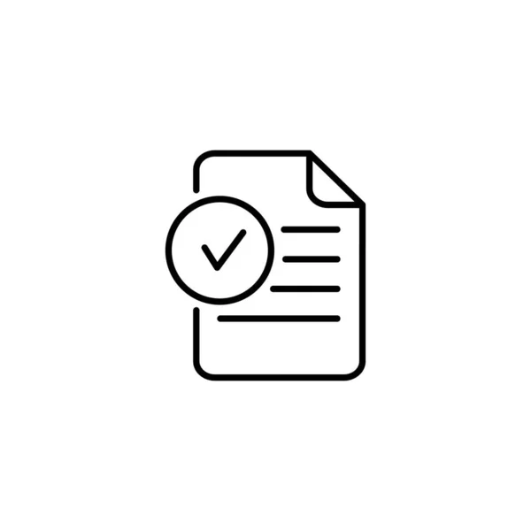 Compliance Dokument Symbol Flachem Stil Genehmigte Prozessvektordarstellung Auf Weißem Isoliertem — Stockvektor