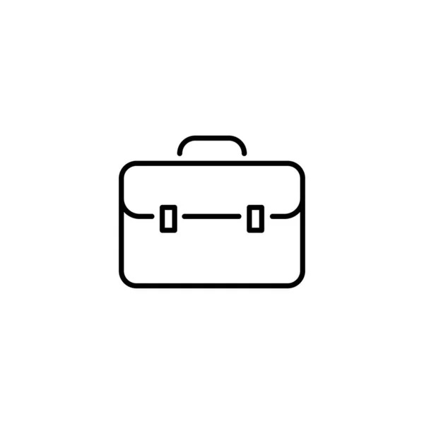 Handtaschensymbol Zeichen Design Auf Weißem Hintergrund — Stockvektor