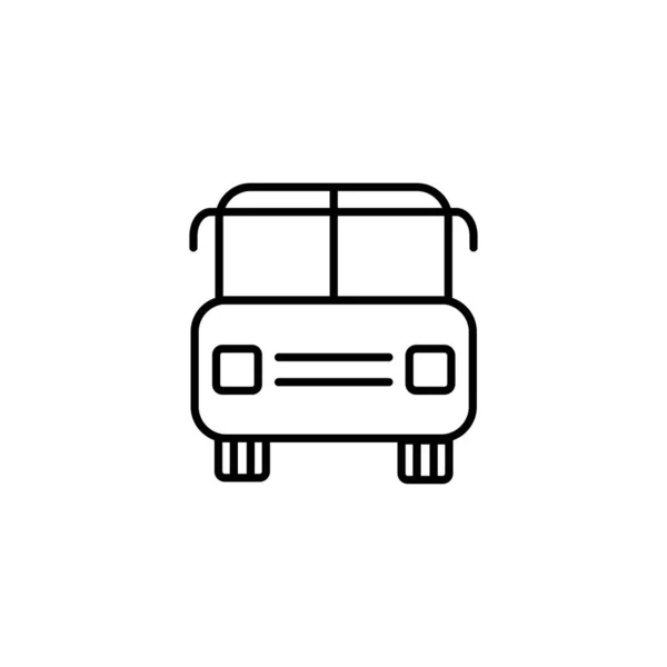 Значок Школьного Автобуса Икона Векторного Выпуска Образование Ученая Степень Премиум — стоковый вектор